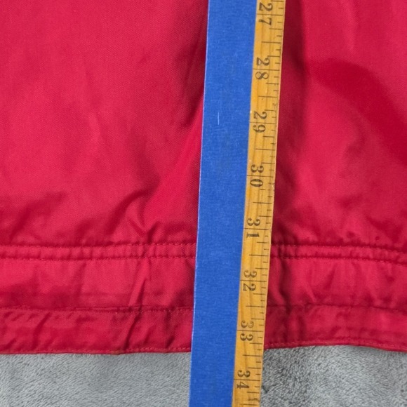 Vintage Nike Pullover Quarter Zip Windbreaker Jacket XL Red Y2K 90's Hip Hop - Picture 7 of 8